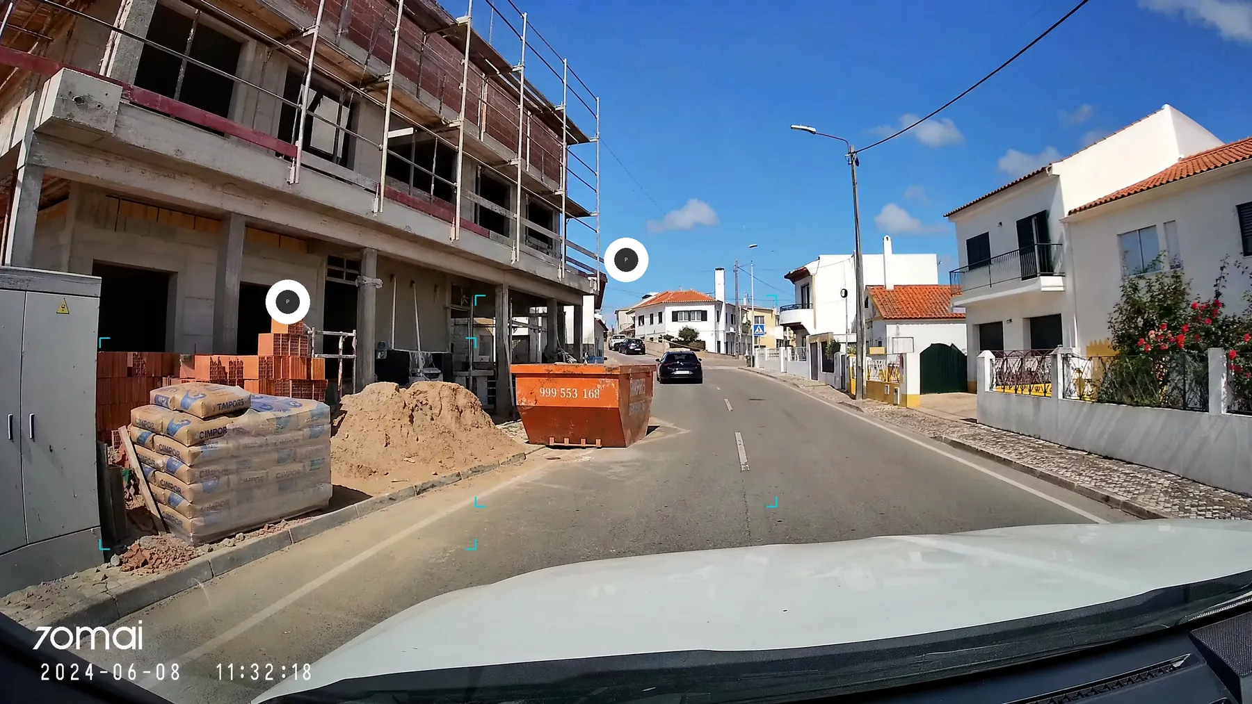 Resíduos e obra detectados pela IA da Mapzer